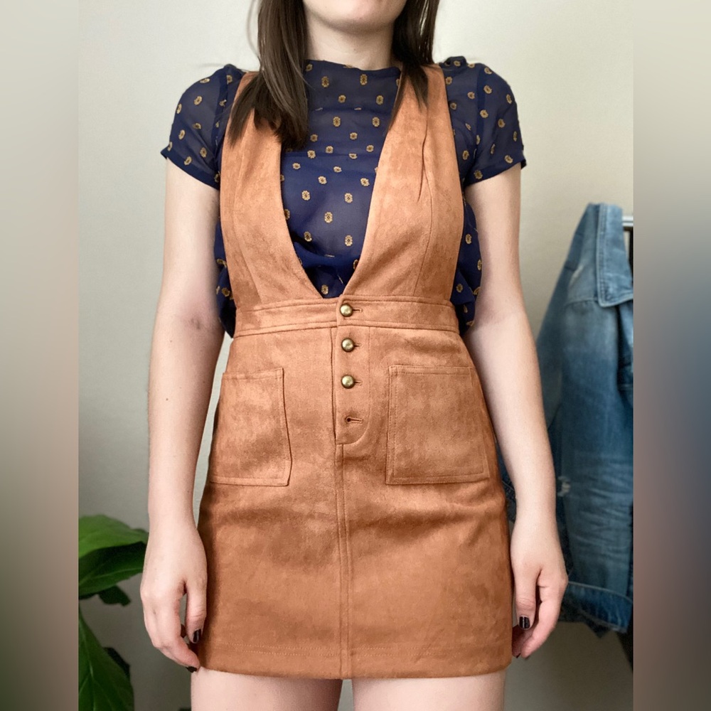 Forever 21 Camel Knit Dress